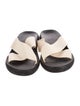 Ancient Greek Sandals Leather Animal Print Slides