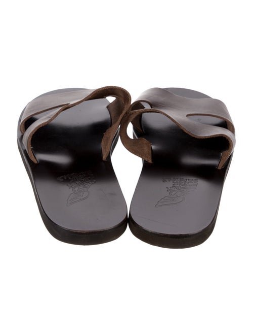 Ancient Greek Sandals Leather Slides