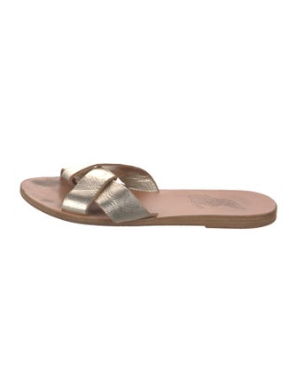 Ancient Greek Sandals Leather Slides