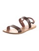 Ancient Greek Sandals Leather Animal Print Sandals