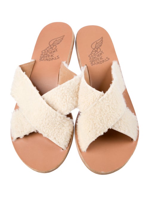 Ancient Greek Sandals Leather Slides