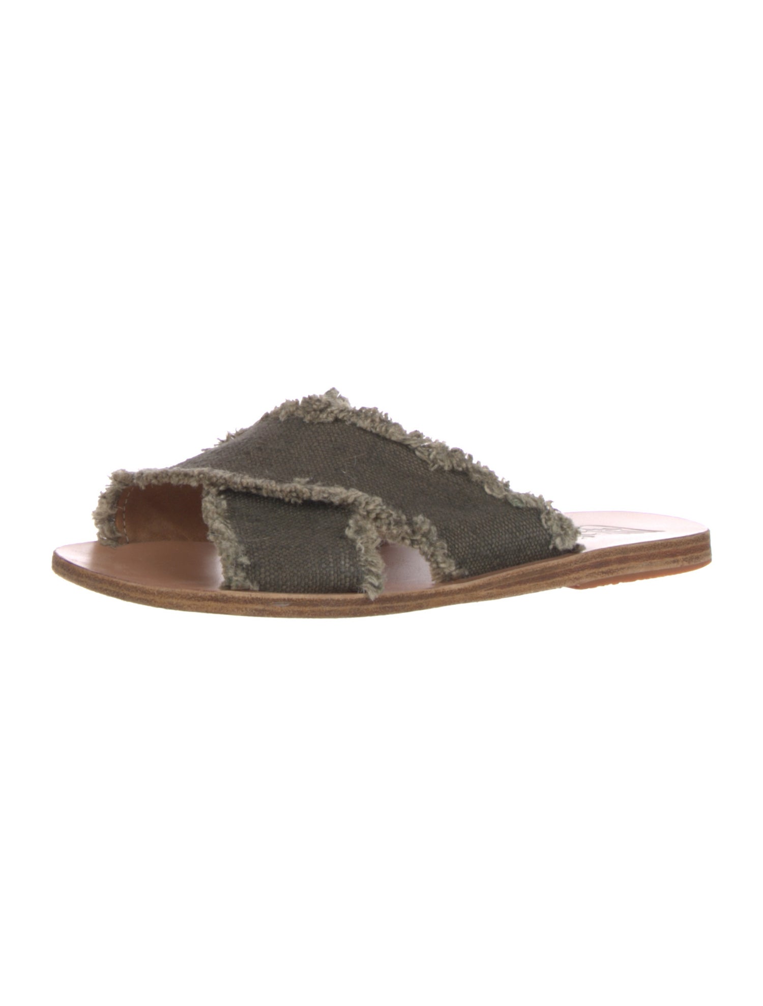 Ancient Greek Sandals Canvas Slides