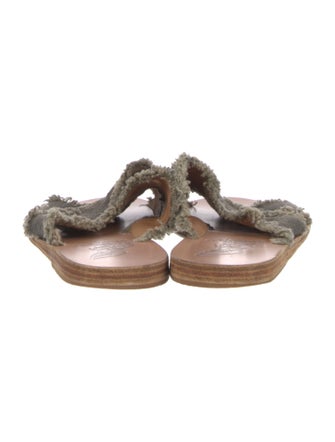 Ancient Greek Sandals Canvas Slides