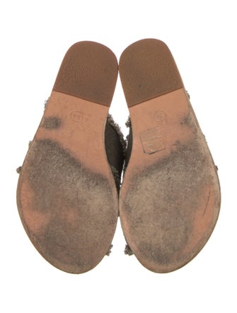 Ancient Greek Sandals Canvas Slides