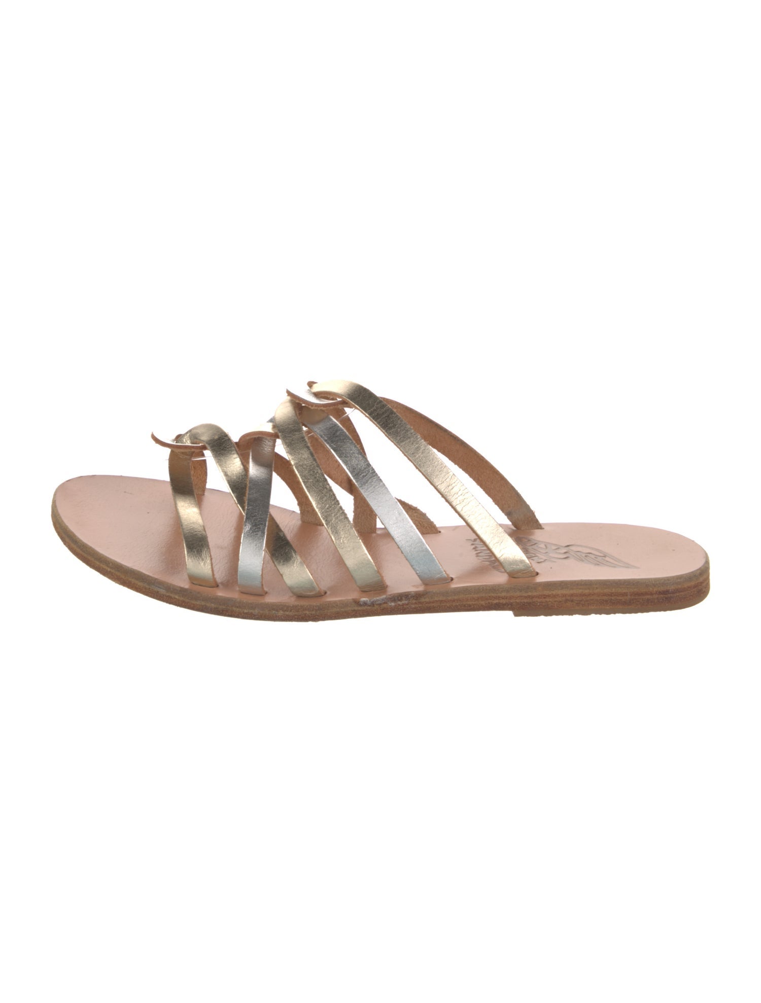 Ancient Greek Sandals Leather Slides