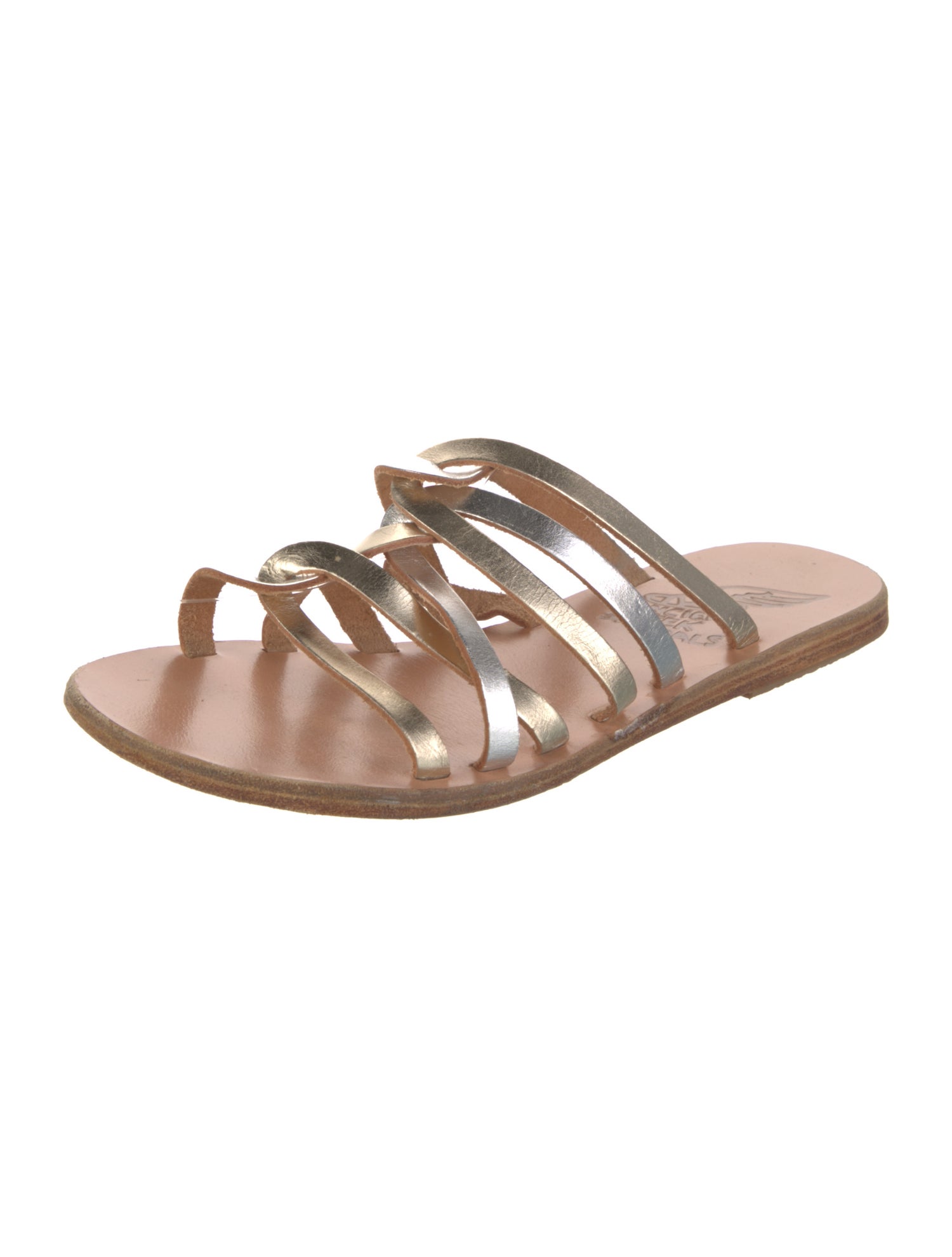 Ancient Greek Sandals Leather Slides