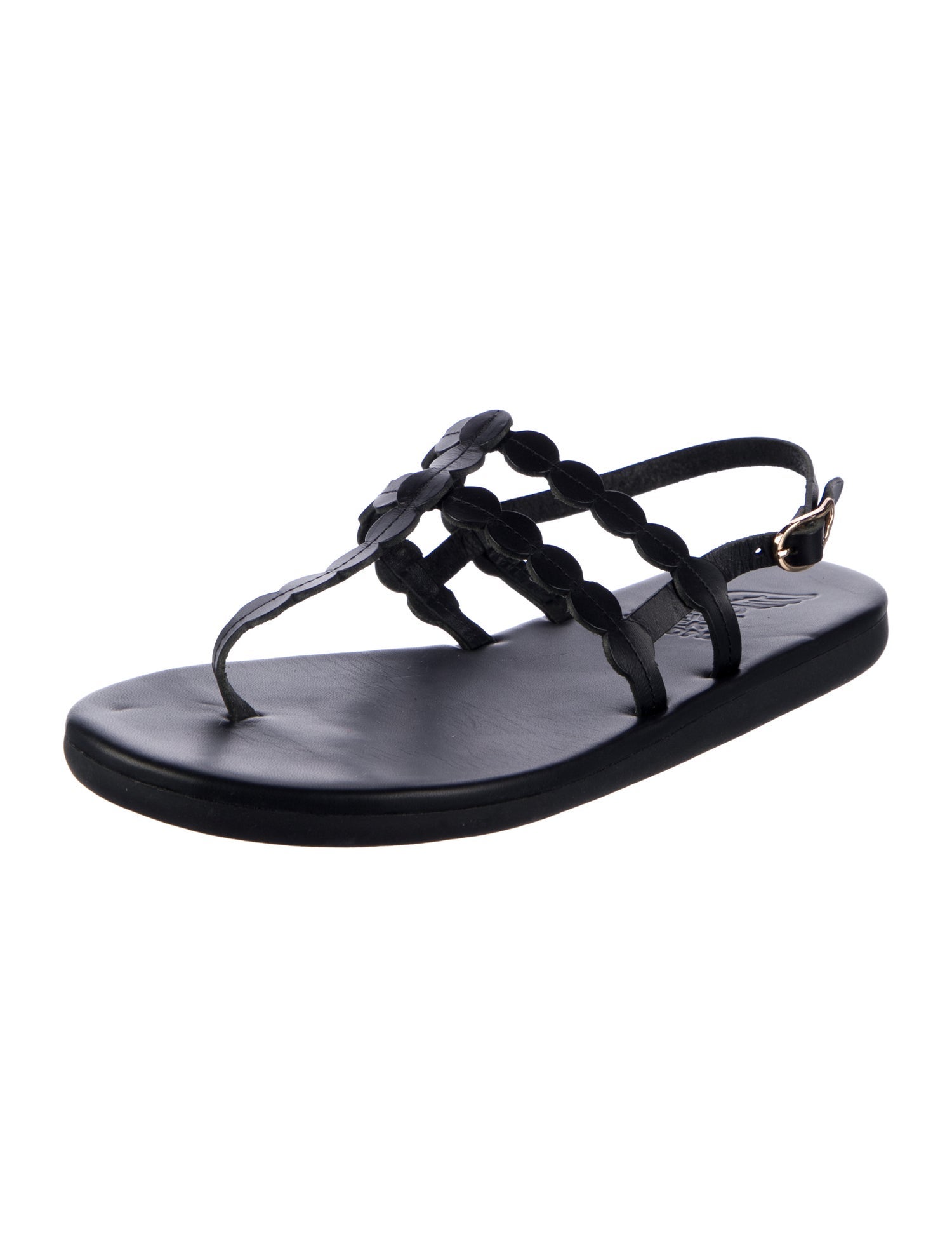 Ancient Greek Sandals Leather Slingback Sandals