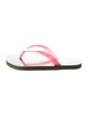Ancient Greek Sandals Rubber Colorblock Pattern Flip Flops