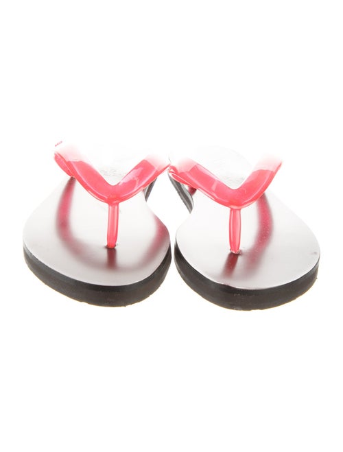 Ancient Greek Sandals Rubber Colorblock Pattern Flip Flops