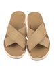 Ancient Greek Sandals Raffia Colorblock Pattern Slides