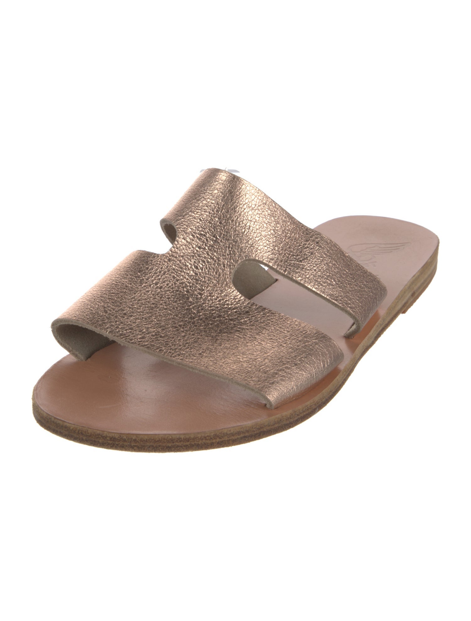 Ancient Greek Sandals Leather Slides