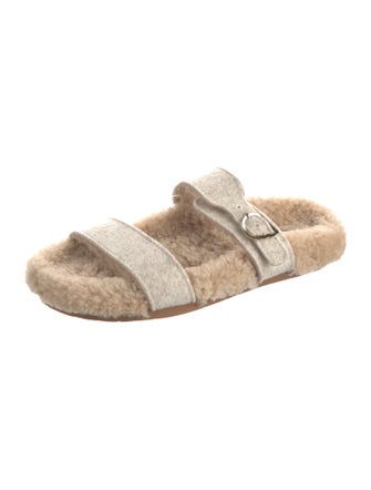 Ancient Greek Sandals Shearling Slides