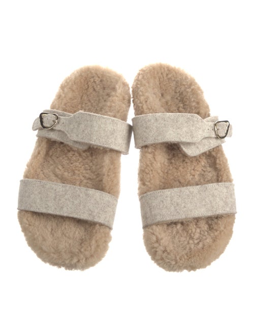 Ancient Greek Sandals Shearling Slides