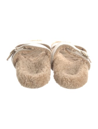 Ancient Greek Sandals Shearling Slides