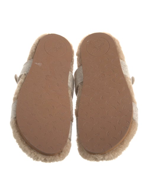 Ancient Greek Sandals Shearling Slides