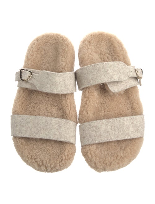 Ancient Greek Sandals Shearling Slides