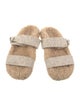 Ancient Greek Sandals Felt Animal Print Slides