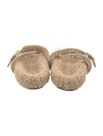 Ancient Greek Sandals Felt Animal Print Slides