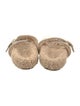Ancient Greek Sandals Felt Animal Print Slides