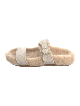 Ancient Greek Sandals Shearling Slides
