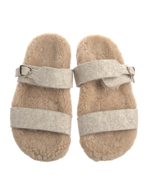 Ancient Greek Sandals Shearling Slides