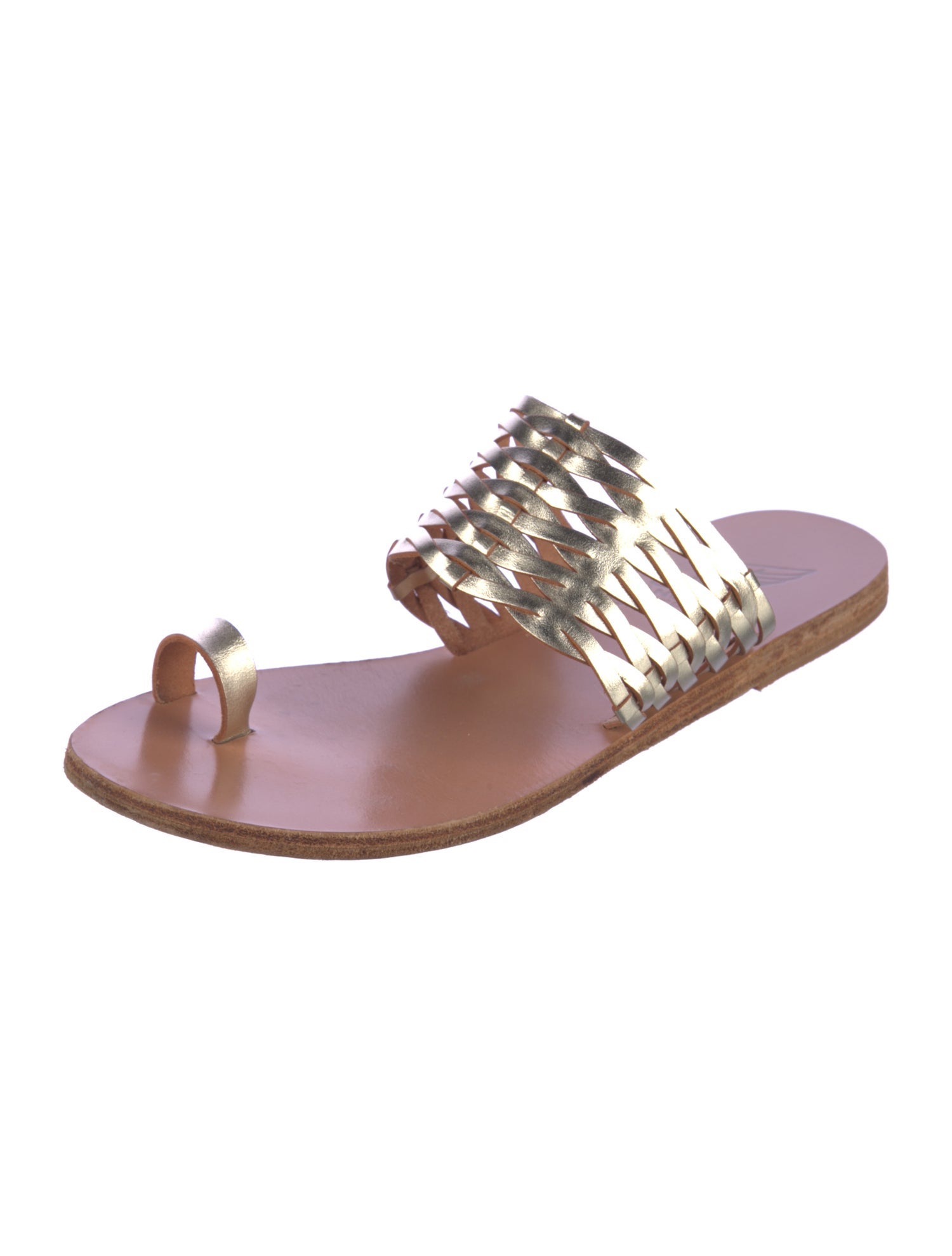 Ancient Greek Sandals Leather Slides