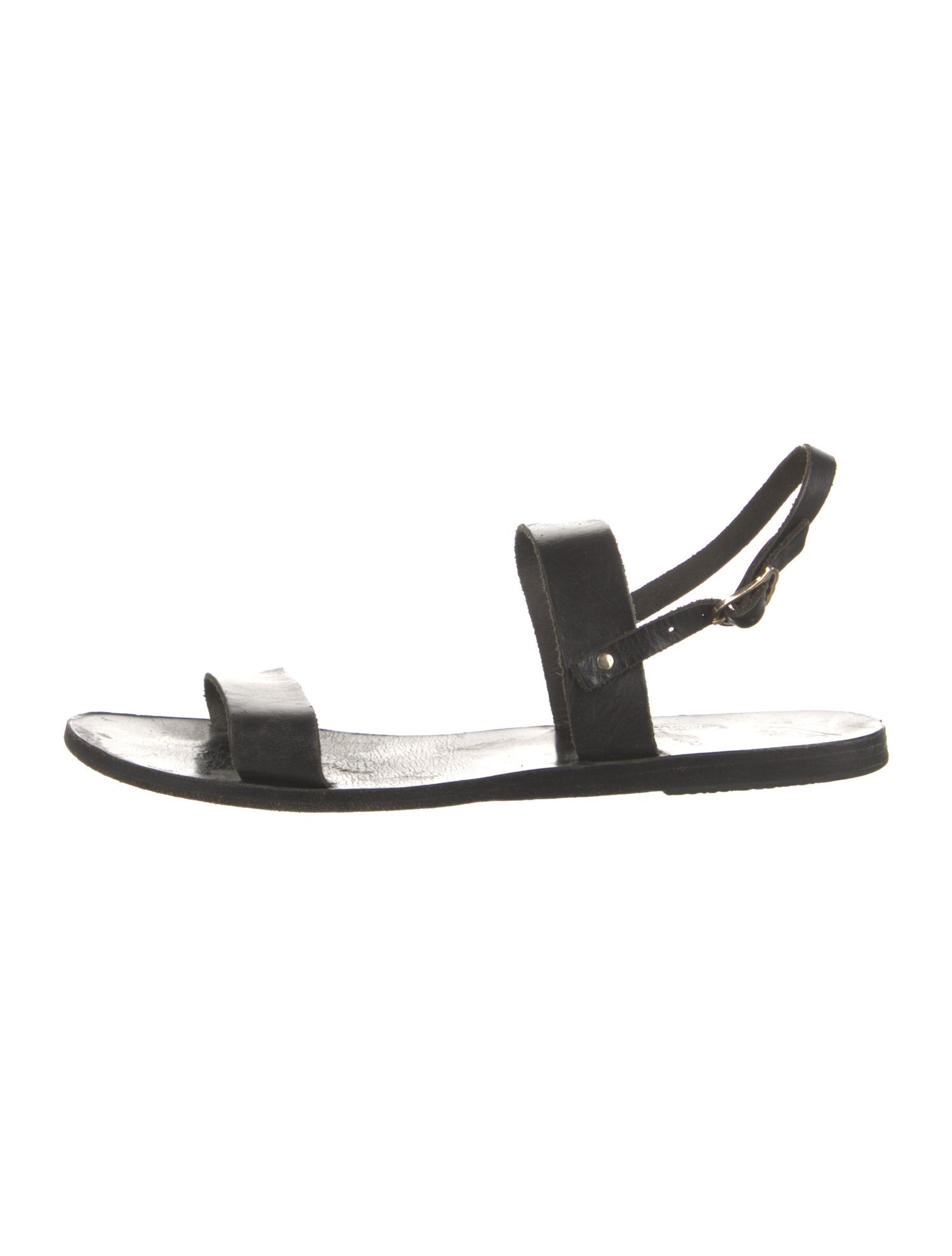 Ancient Greek Sandals Leather Slingback Sandals