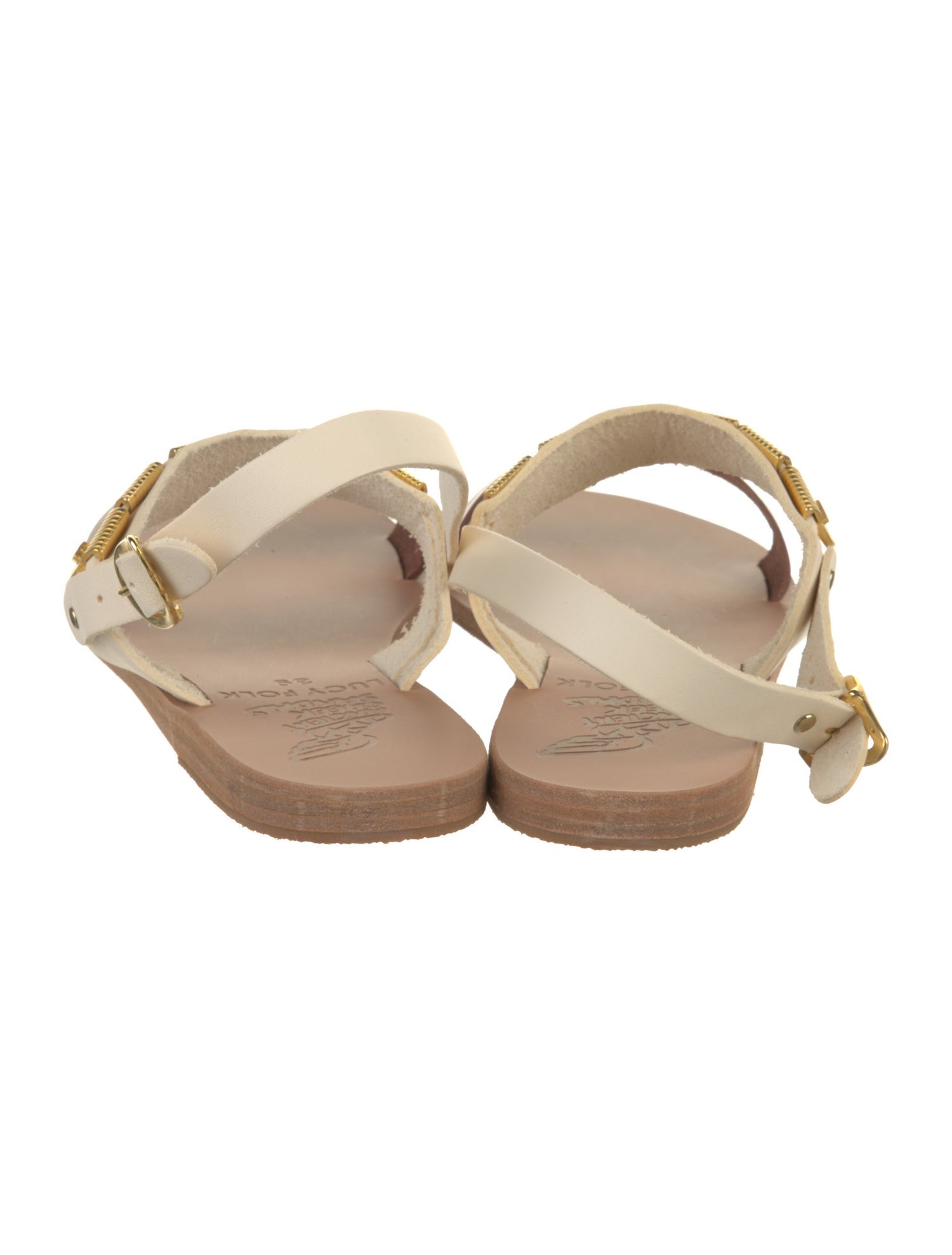 Ancient Greek Sandals Leather Slingback Sandals
