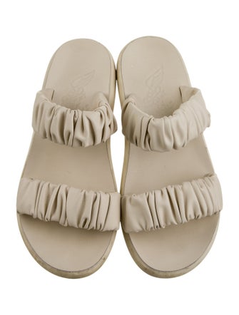 Ancient Greek Sandals Leather Slides