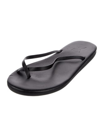 Ancient Greek Sandals Leather Slides