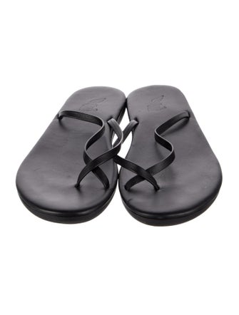 Ancient Greek Sandals Leather Slides