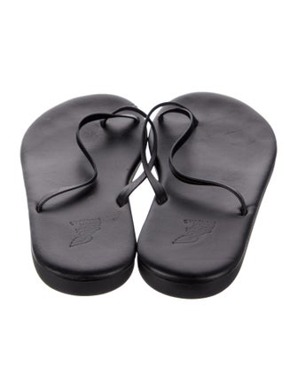 Ancient Greek Sandals Leather Slides
