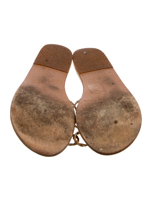 Ancient Greek Sandals Leather Braided Accents Sandals