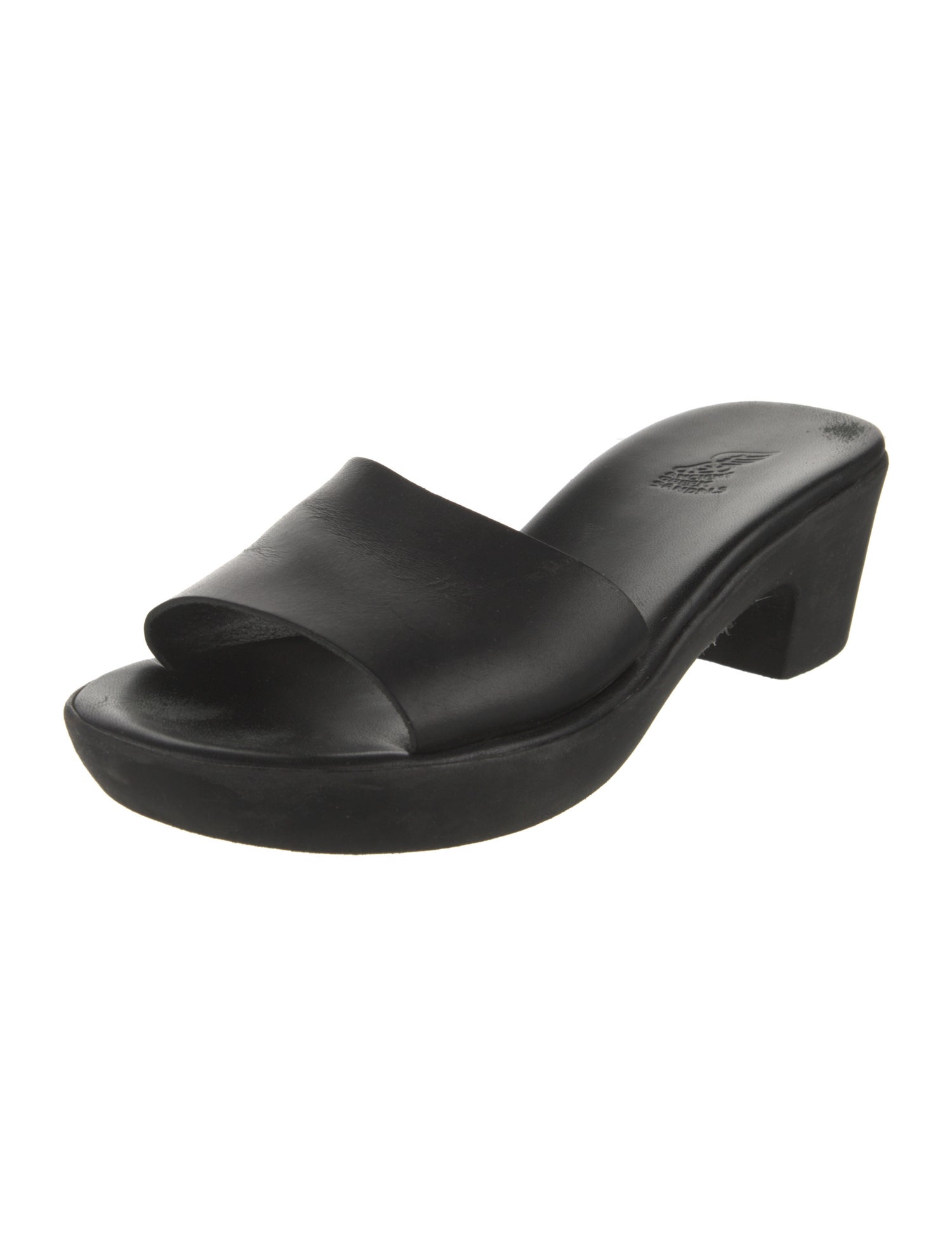 Ancient Greek Sandals Leather Slides