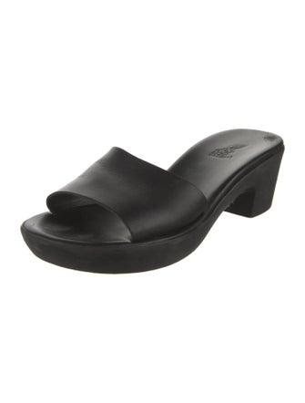 Ancient Greek Sandals Leather Slides