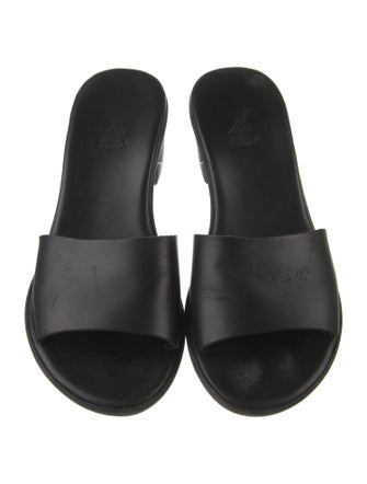 Ancient Greek Sandals Leather Slides