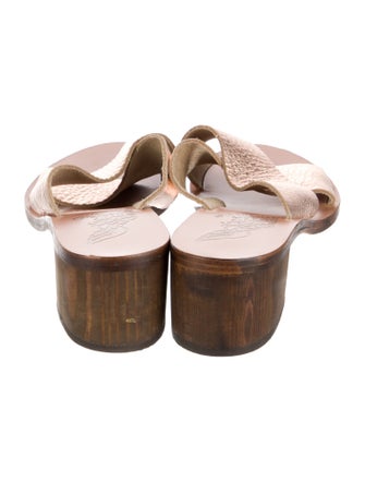 Ancient Greek Sandals Leather Slides