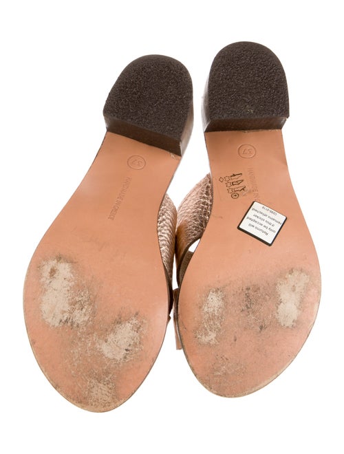 Ancient Greek Sandals Leather Slides