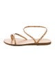 Ancient Greek Sandals Leather Braided Accents Sandals