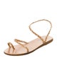 Ancient Greek Sandals Leather Braided Accents Sandals