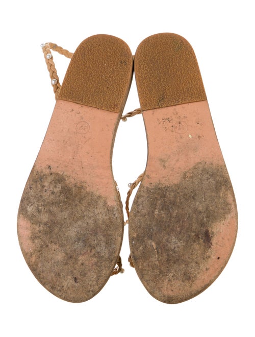 Ancient Greek Sandals Leather Braided Accents Sandals