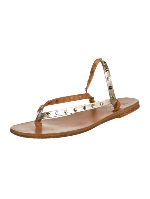 Ancient Greek Sandals Leather Slingback Sandals