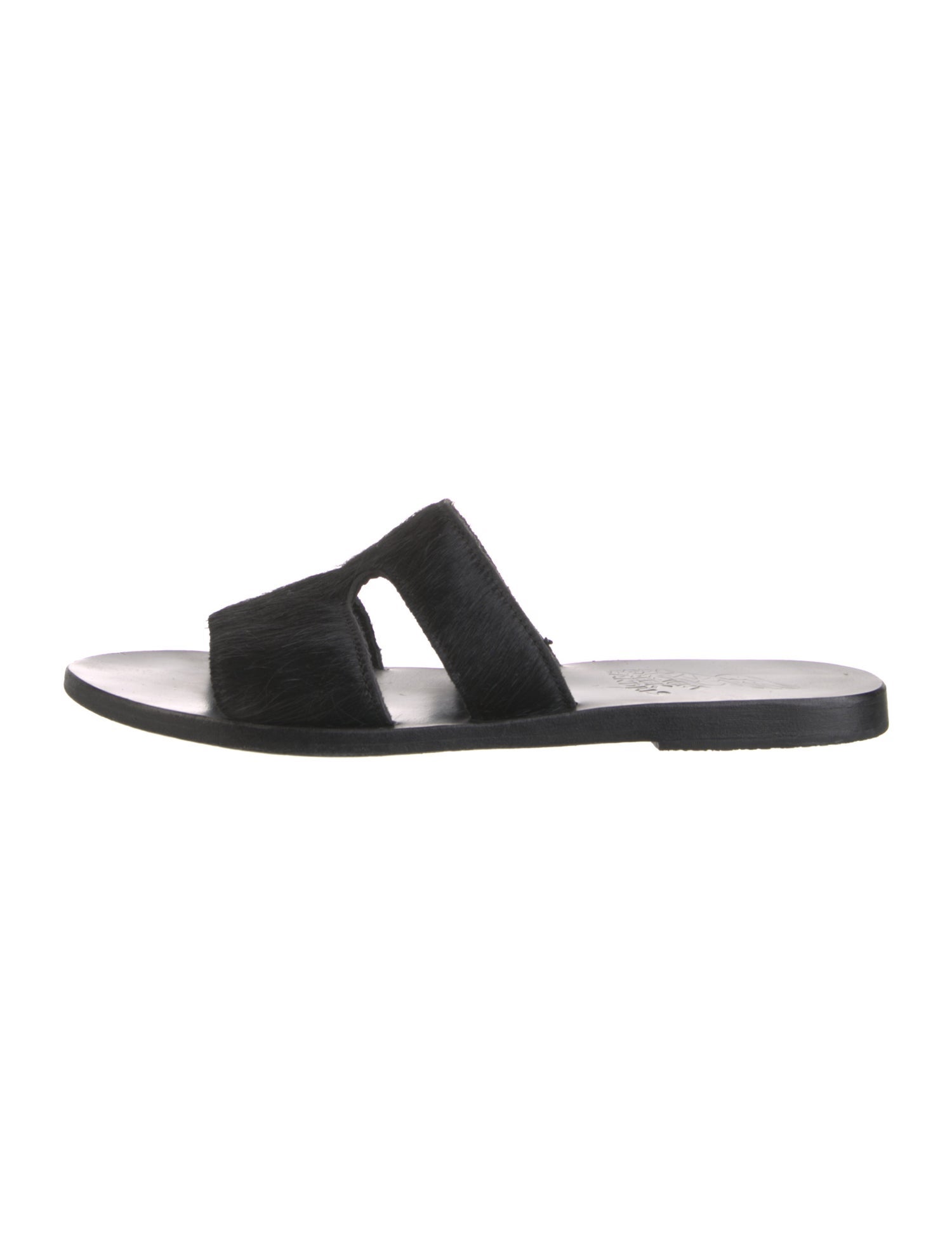 Ancient Greek Sandals Ponyhair Slides