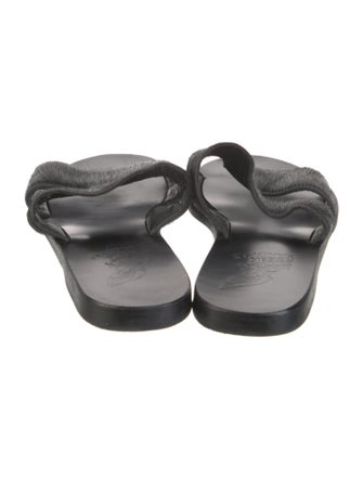 Ancient Greek Sandals Ponyhair Slides