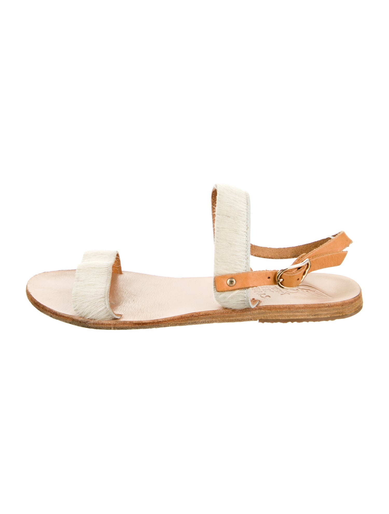 Ancient Greek Sandals Leather Slingback Sandals