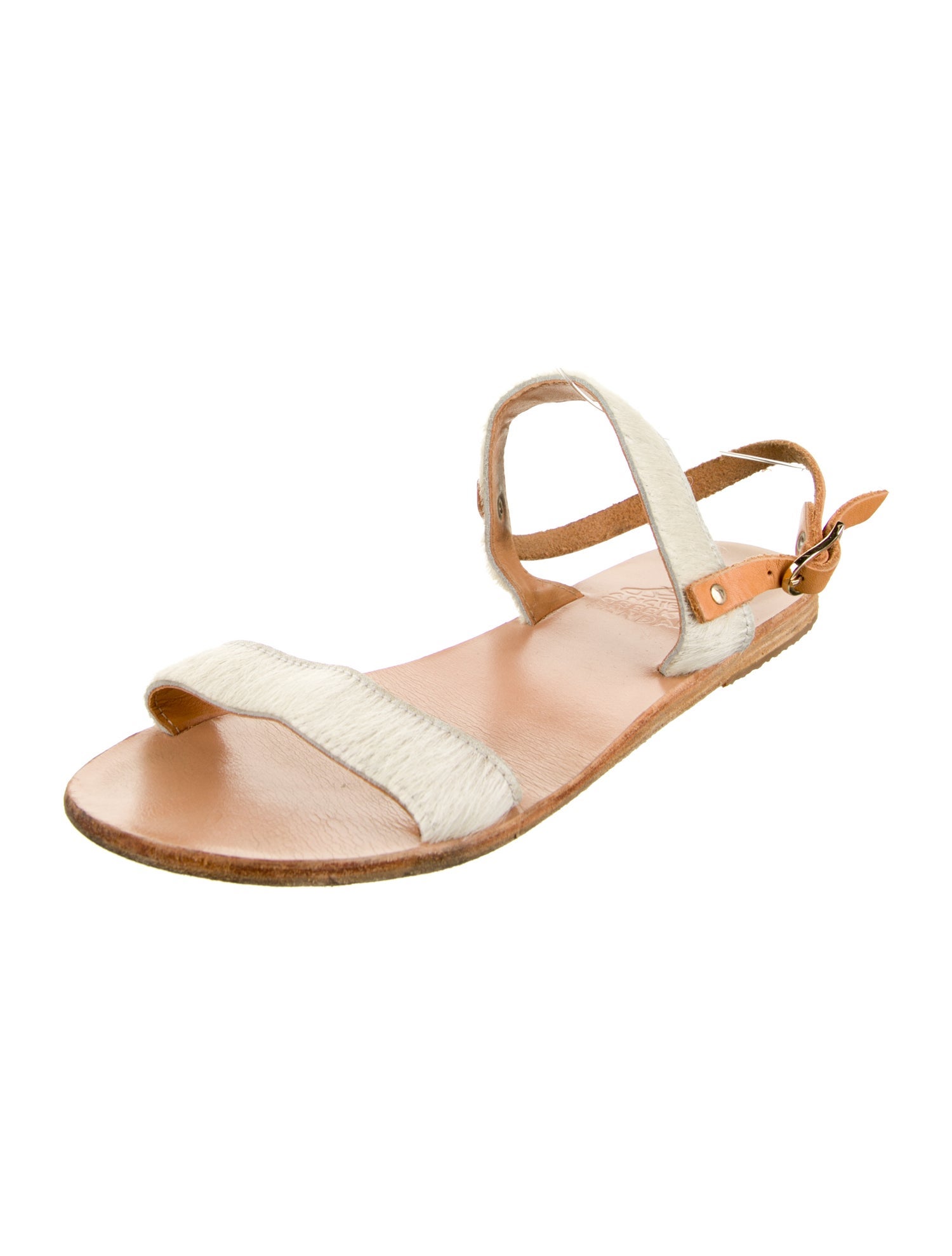 Ancient Greek Sandals Leather Slingback Sandals