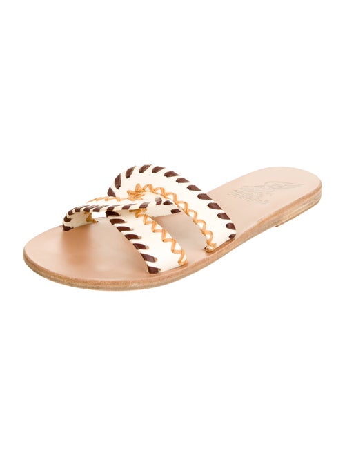 Ancient Greek Sandals Leather Slides