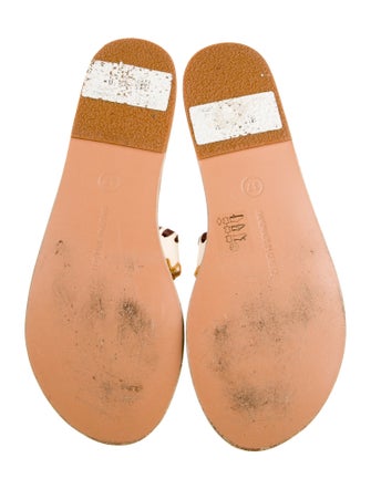 Ancient Greek Sandals Leather Slides