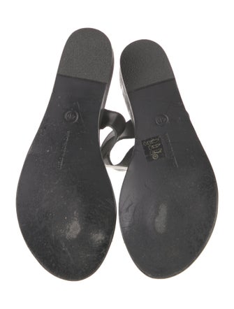 Ancient Greek Sandals Leather T-Strap Sandals