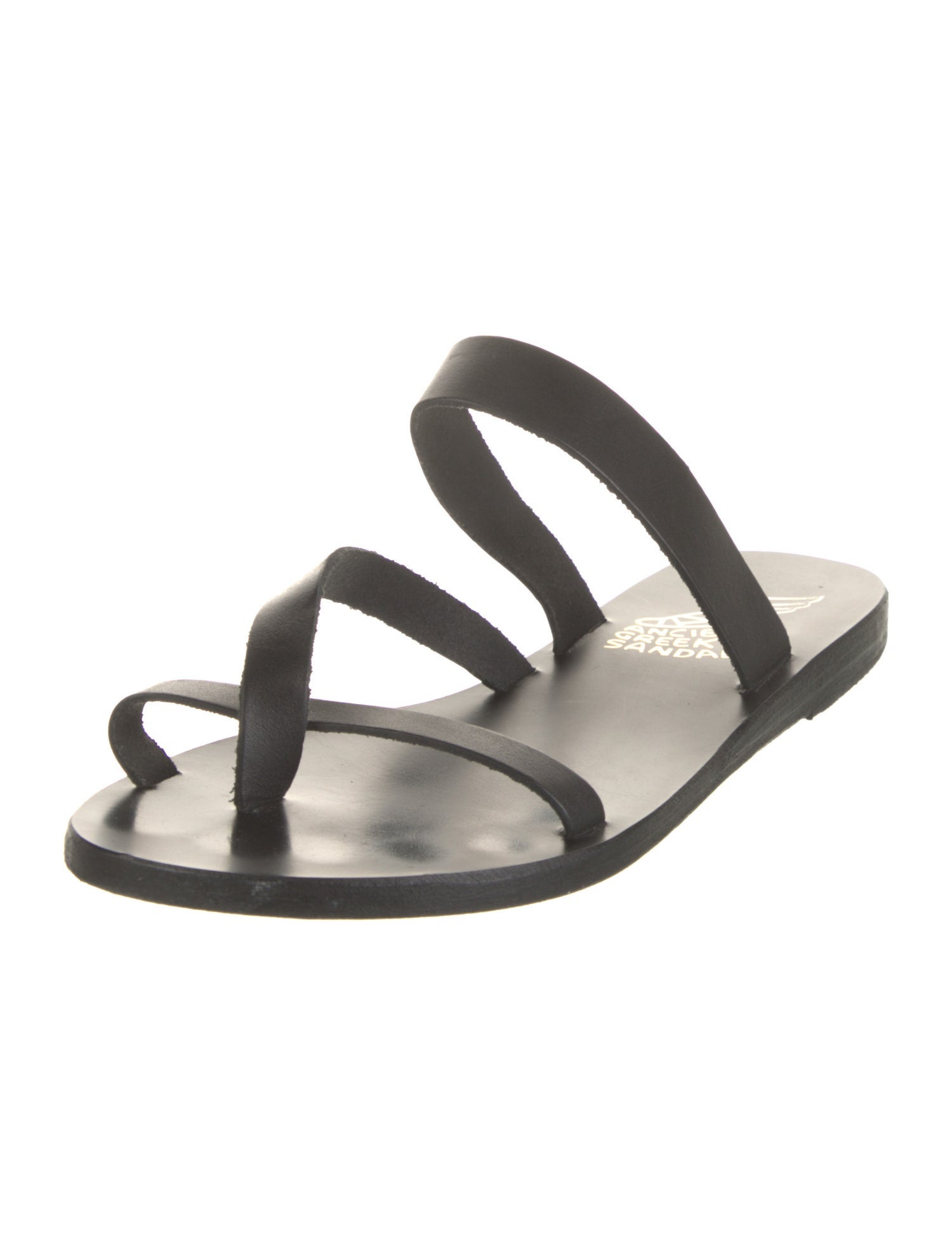 Ancient Greek Sandals Leather Slides